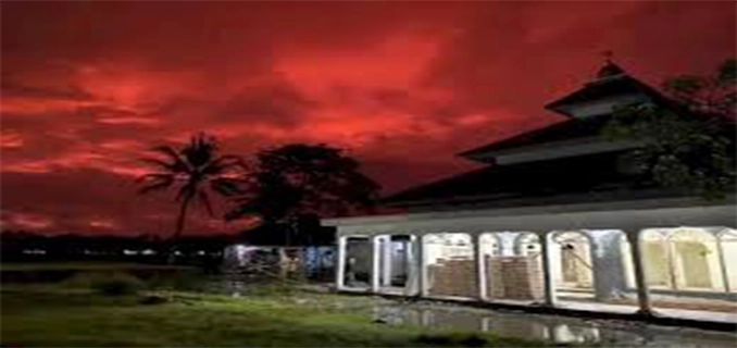 BMKG Angkat Bicara Soal Langit Merah Yang Viral di Pandeglang