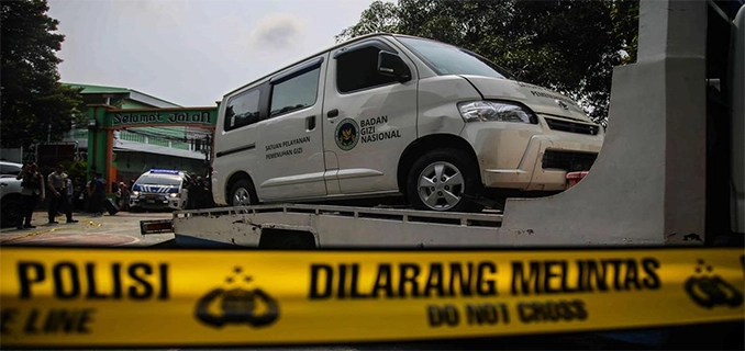 Siswa SD Jakut Saksi Mobil MBG Terobos Sekolah Pagar Ambruk