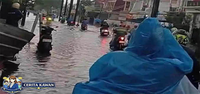 Bekasi Diguyur Hujan Harapan Indah & Kalimalang Banjir Parah