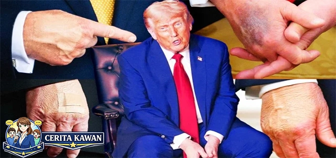 Spekulasi Memar di Tangan Trump Kembali Mencuat Publik