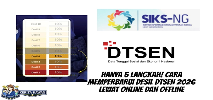 2 Cara Memperbarui Desil DTSEN Untuk Bansos Resmi