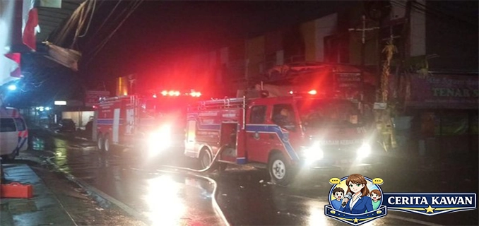 Kebakaran Ruko Tekstil Tangsel Padam 150 Damkar Pagi Ini