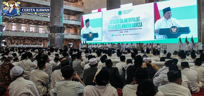 Prabowo Hadiri Pengukuhan Kepengurusan MUI 2025-2030